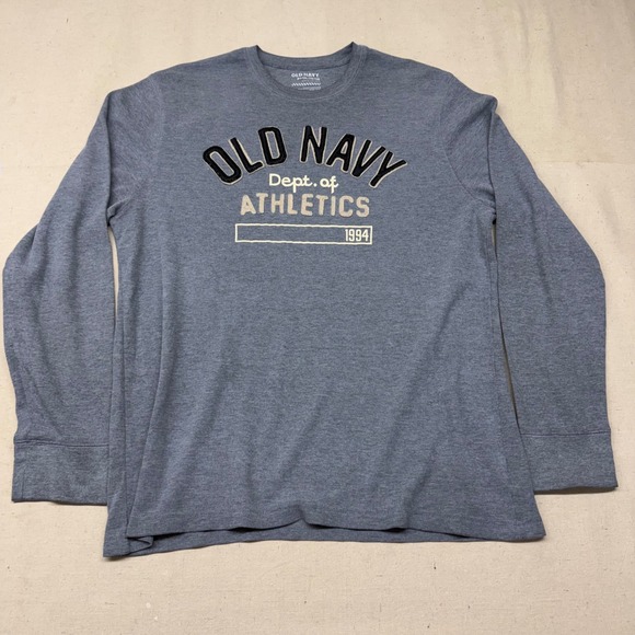 Old Navy Other - Old Navy Mens XXL Long Sleeve Dept of Athletics Graphic Waffle Tee Gray 1994